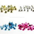 Shiny Cone Studs with Nail for Clothing